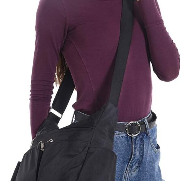 Anti Theft Crossbody Purse RFID Nylon Waterproof Lightweight Shoulder Bag - Picture 6 of 6